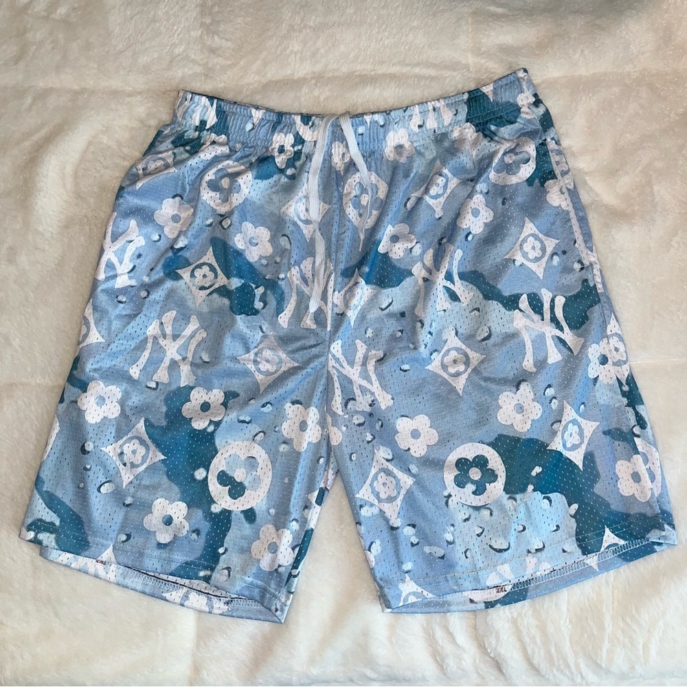 SLX men’s light blue NY Mesh shorts‎ (XX-LARGE)
